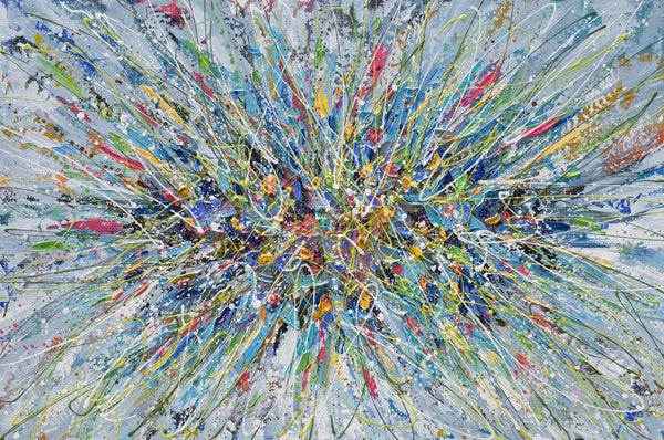 Abstract Floral Bouquet, 36"x24"