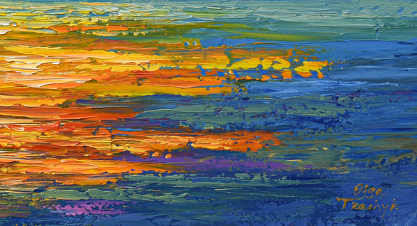 Glowing Sunset, 24"x36"