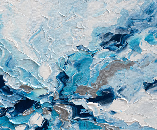 Whispering Blue, Acrylic on Canvas, 24"x24"