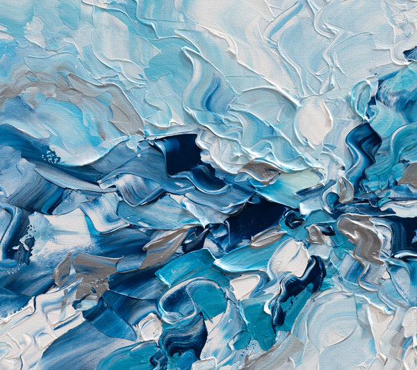 Whispering Blue, Acrylic on Canvas, 24"x24"