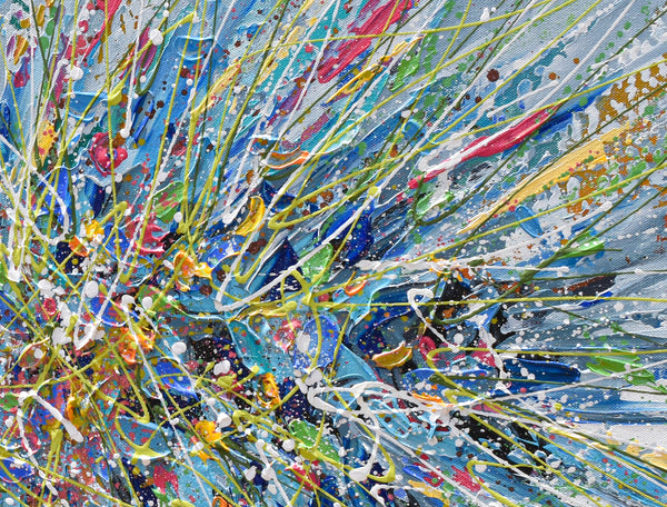 Abstract Floral Bouquet, 36"x24"