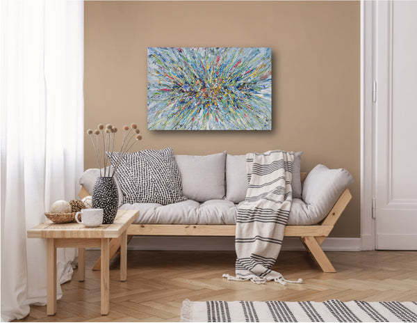 Abstract Floral Bouquet, 36"x24"