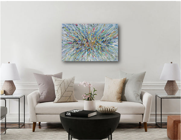 Abstract Floral Bouquet, 36"x24"