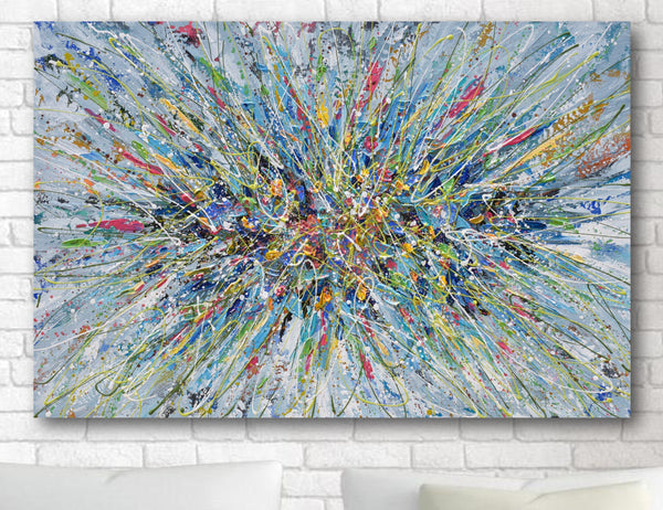 Abstract Floral Bouquet, 36"x24"