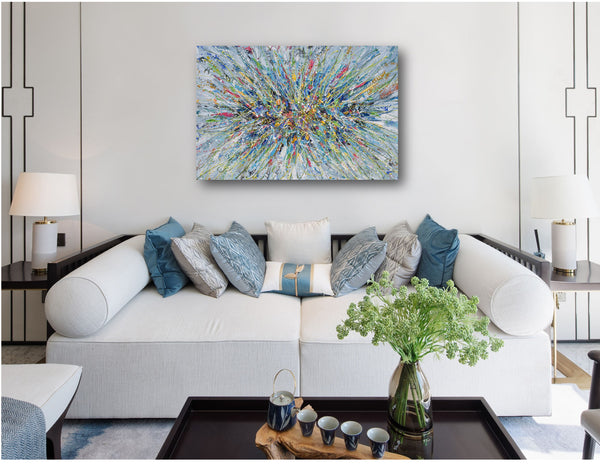 Abstract Floral Bouquet, 36"x24"