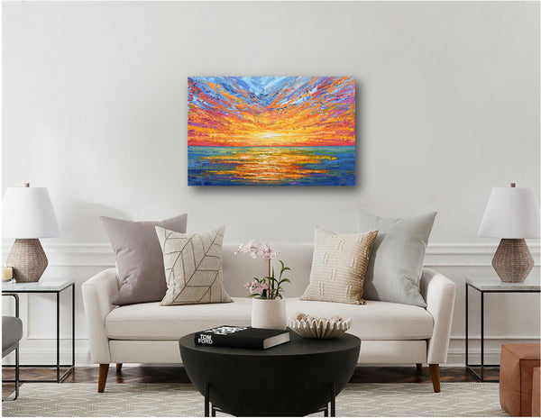 Glowing Sunset, 24"x36"