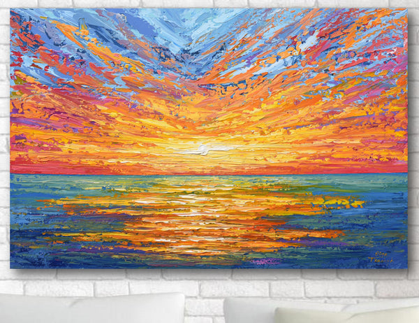 Glowing Sunset, 24"x36"