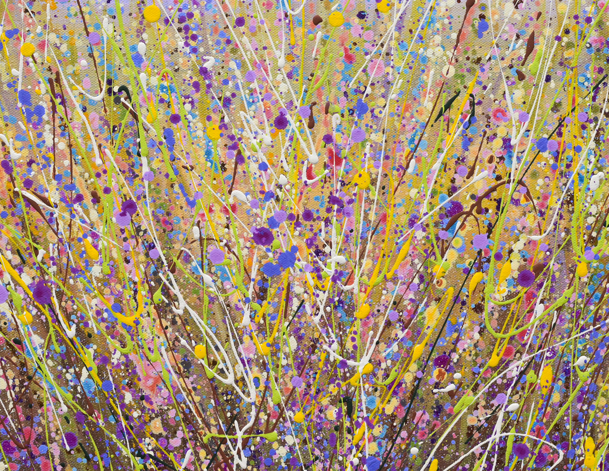 Lavender Field, Acrylic on Canvas, 24