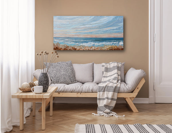 Morning Beach, 24"x48"