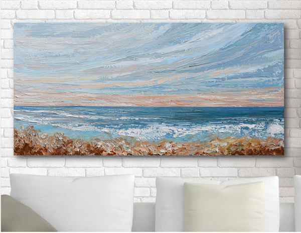 Morning Beach, 24"x48"