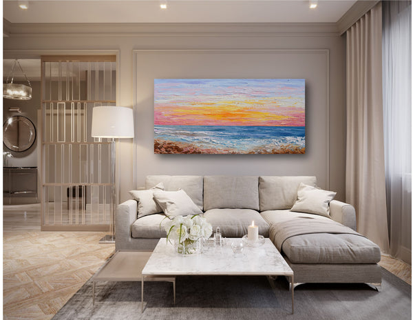 Pink Sunrise, 24"x48"