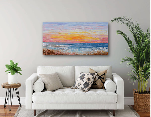 Pink Sunrise, 24"x48"