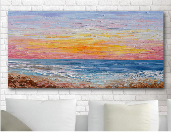 Pink Sunrise, 24"x48"
