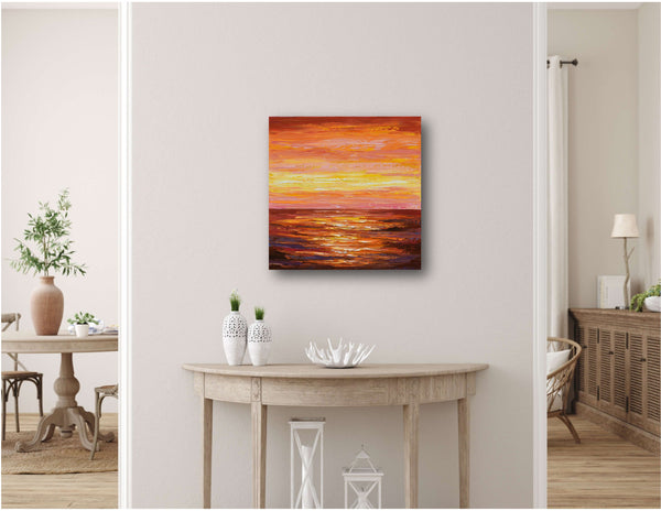 Warm Sunset, 24"x24"