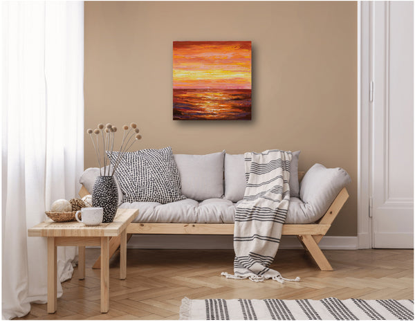 Warm Sunset, 24"x24"