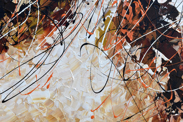 Fall is Here, Acrylic on Canvas, Abstract Artwork, 24"x48"