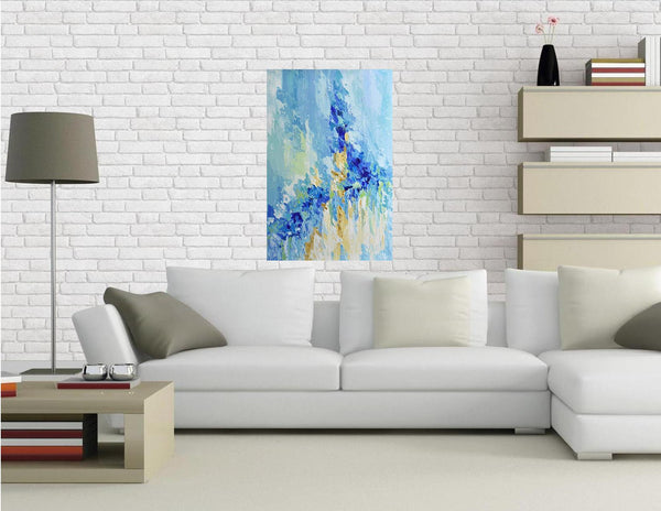 Blue Eternity, Original Painting on Canvas, Acrylic, 24"x36"