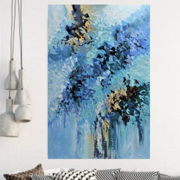 Original abstract acrylic painting on canvas