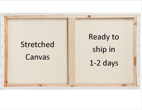 Morning Mist, Original Abstract Palette Knife Painting, Acrylic, 24"x48"