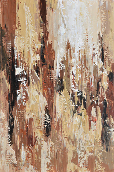 Modern Life, Abstract Acrylic Painting on Canvas, 24"x36"