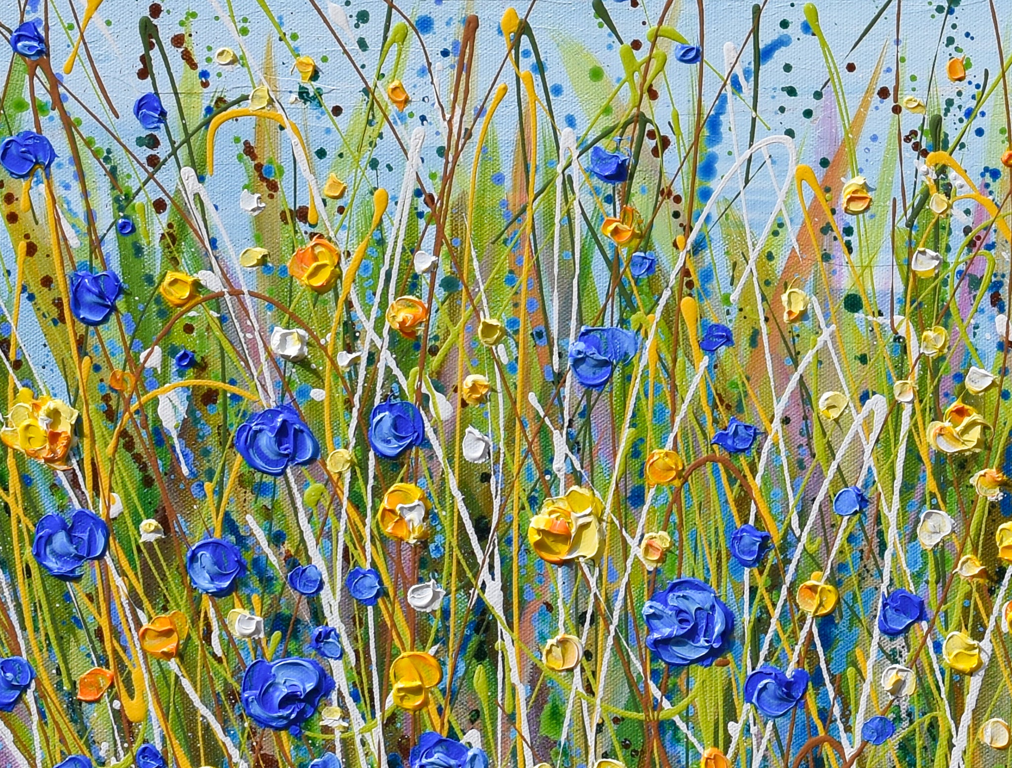Blue and Yellow Wildflowers, 24