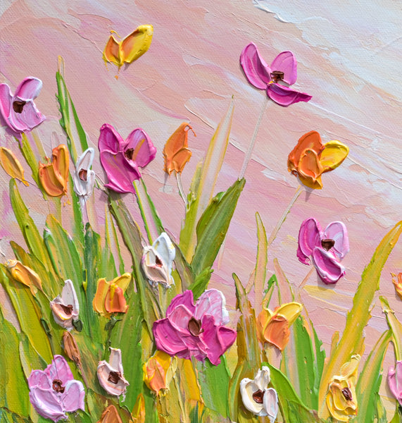 Blush Meadow Sunset, 18"x24"