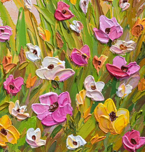 Blush Meadow Sunset, 18"x24"