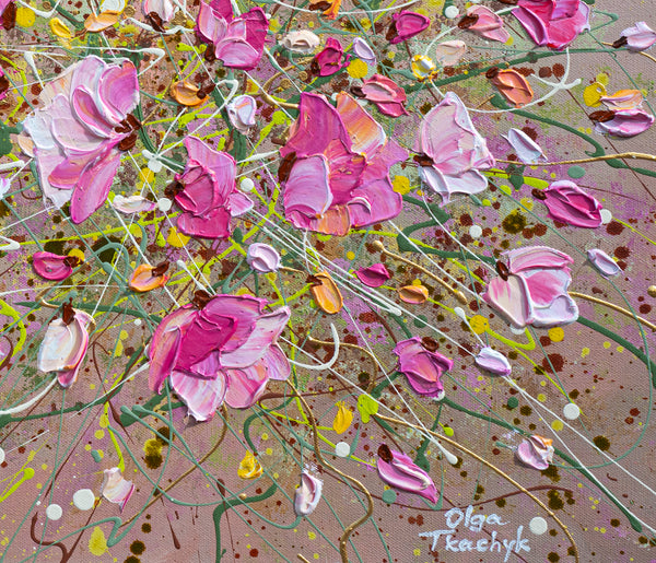 Dancing Blossom, Acrylics on Canvas, 30"x40"