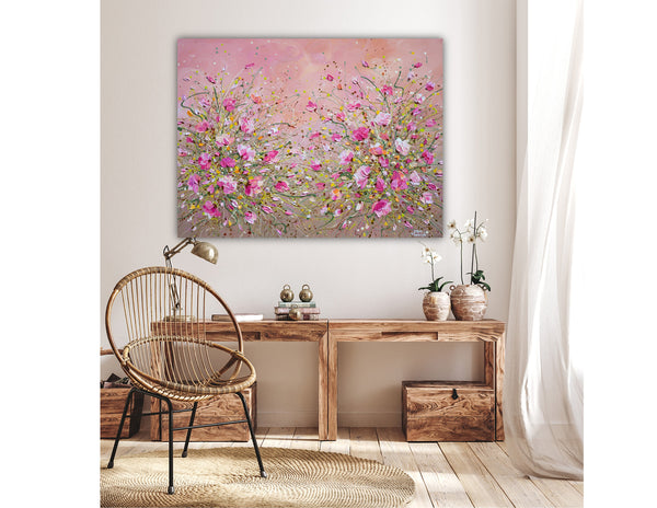 Dancing Blossom, Acrylics on Canvas, 30"x40"