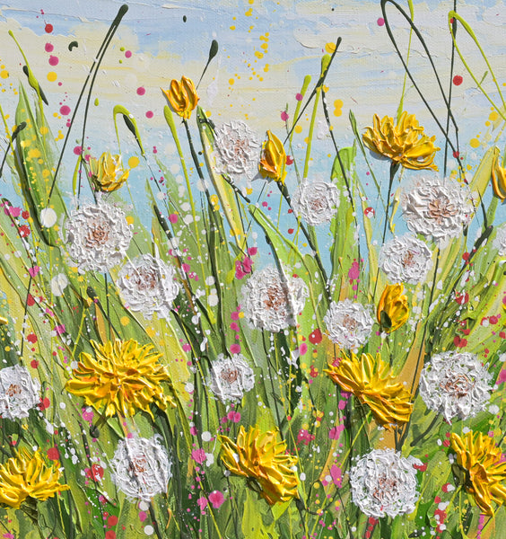 Dandelions, Acrylic on Canvas, 24"x18"