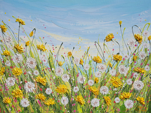 Dandelions, Acrylic on Canvas, 24"x18"