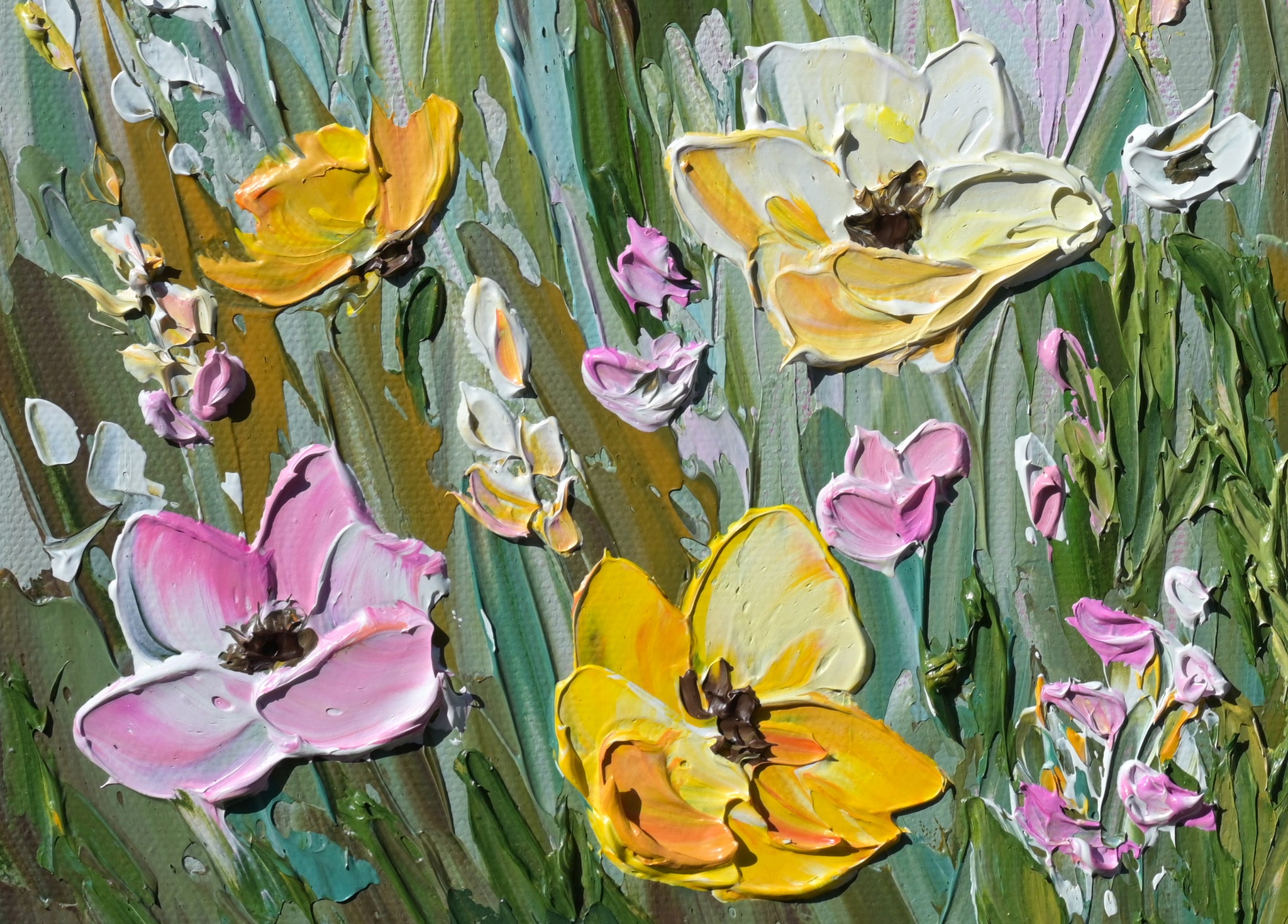 Pink Haze, acrylics on canvas, 11