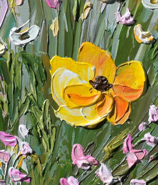 Pink Haze, acrylics on canvas, 11"x14"