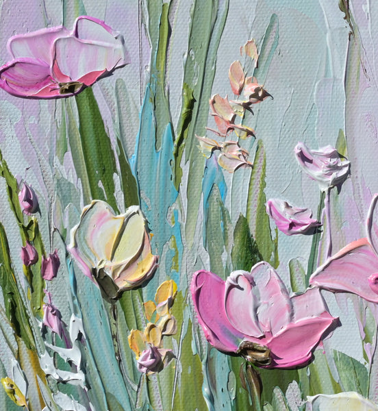 Pink Haze, acrylics on canvas, 11"x14"