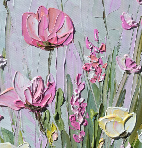 Pink Haze, acrylics on canvas, 11"x14"