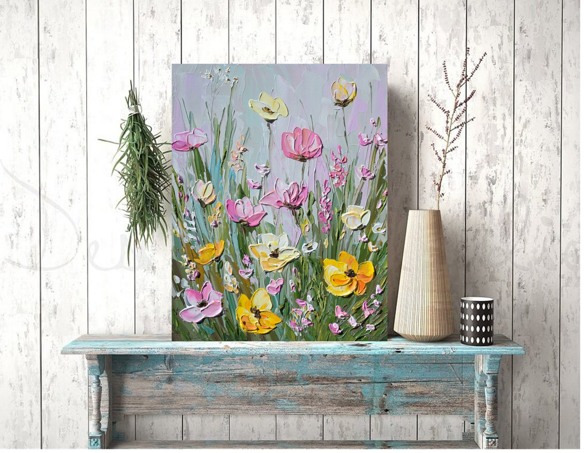 Pink Haze, acrylics on canvas, 11