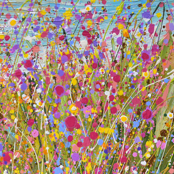 Seaside Bloom, Acrylics on Canvas, 24"x24"