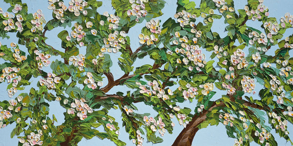 Spring Glow, Acrylics on Canvas, 24"x48"