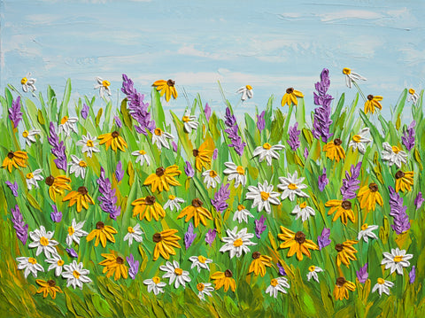 Summer Garden, Acrylic on Canvas, 24"x18"