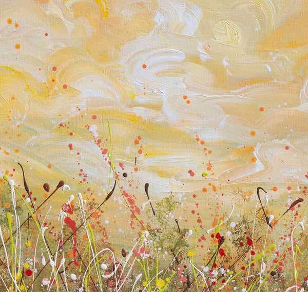 Sunset Clouds, Acrylic on Canvas, 24"x48"