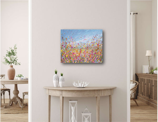 Color Bloom, Acrylics on Canvas, 16"x20"