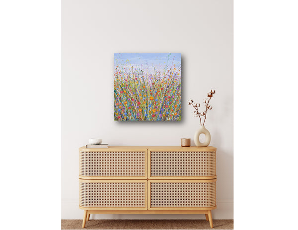 Colorful Wildflowers, 24"x24"