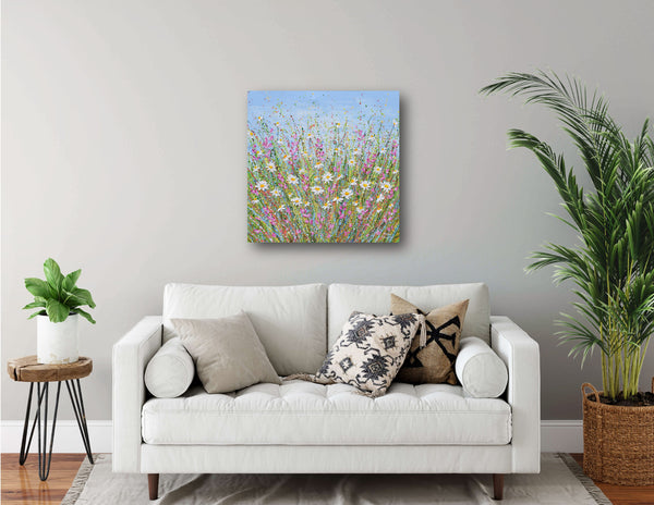 Meadow of Daisies, 24"x24"