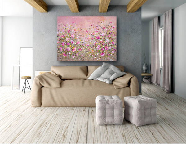 Dancing Blossom, Acrylics on Canvas, 30"x40"