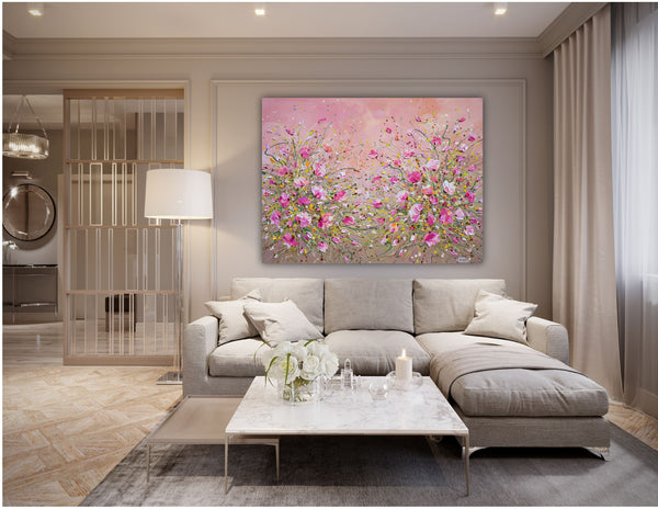 Dancing Blossom, Acrylics on Canvas, 30"x40"