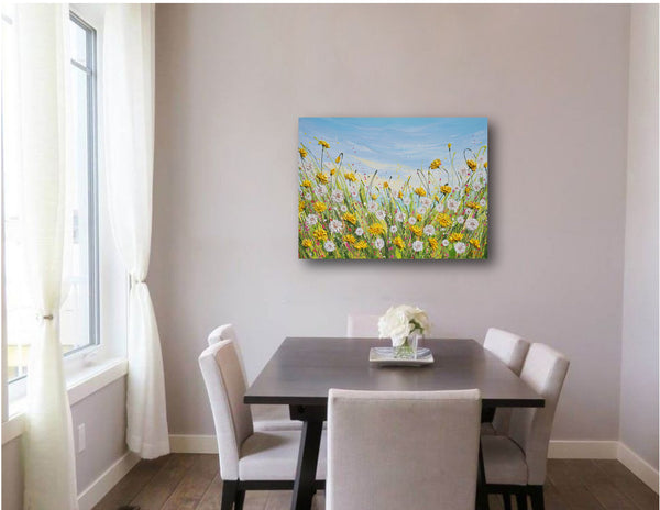 Dandelions, Acrylic on Canvas, 24"x18"
