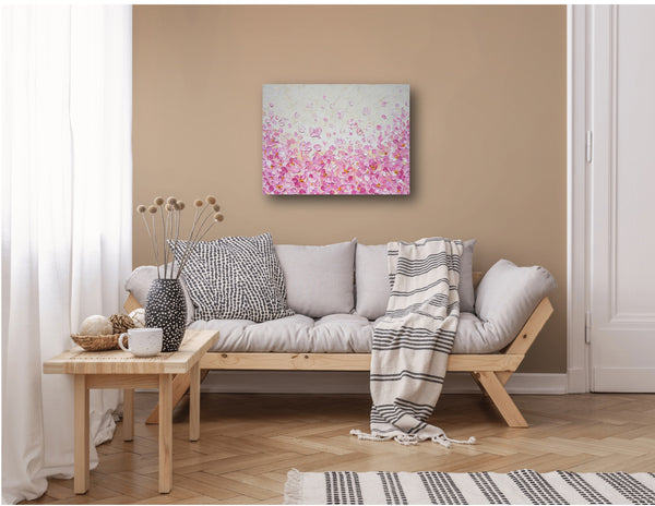 Dream in Blush,  Acrylic on Canvas, 18"x24"