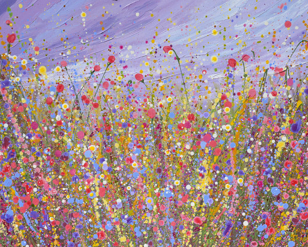 Lavender Haze Garden, Acrylics on Canvas, 24"x30"