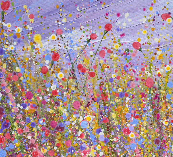 Lavender Haze Garden, Acrylics on Canvas, 24"x30"