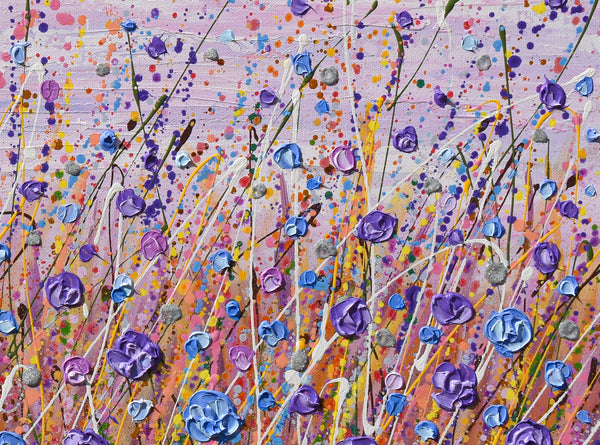 Purple Flowers, 24"x36"